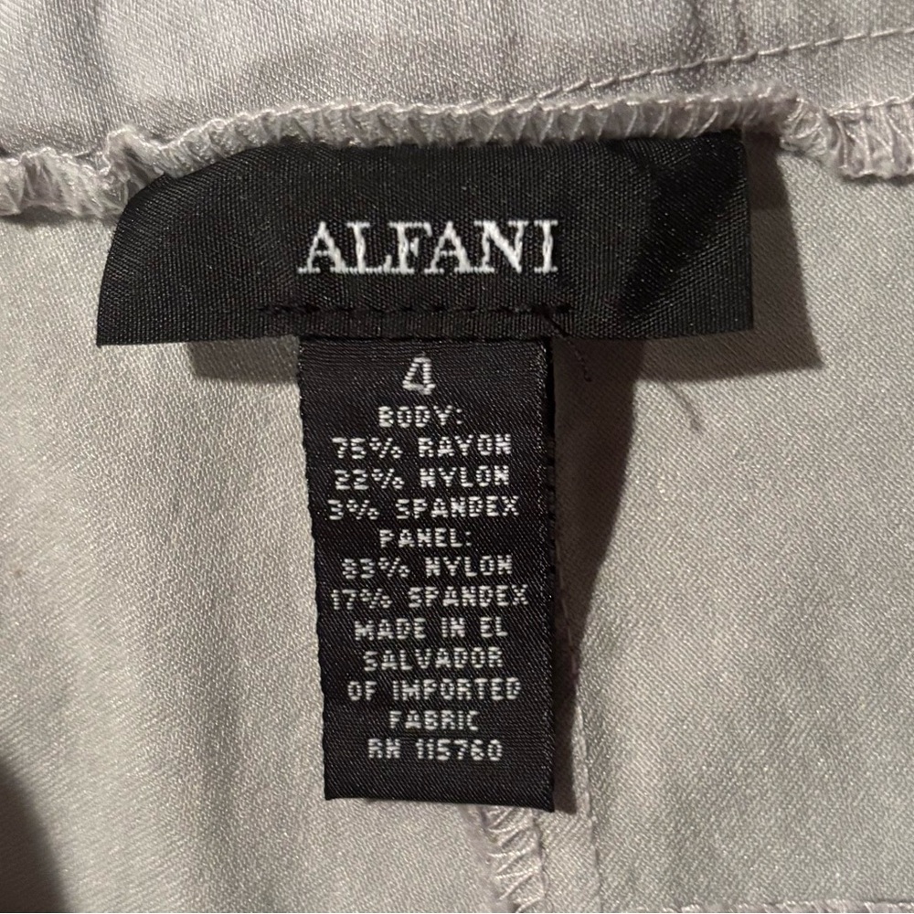 Alfani Gray Cropped Ankle Pants - Picture 4 of 5